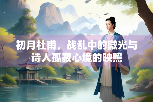 初月杜甫，战乱中的微光与诗人孤寂心境的映照