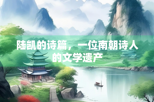 陆凯的诗篇，一位南朝诗人的文学遗产