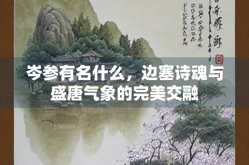 岑参有名什么，边塞诗魂与盛唐气象的完美交融