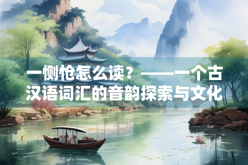 一恻怆怎么读？——一个古汉语词汇的音韵探索与文化解读