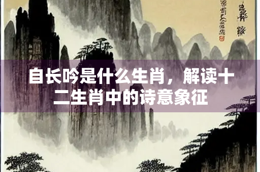 自长吟是什么生肖，解读十二生肖中的诗意象征