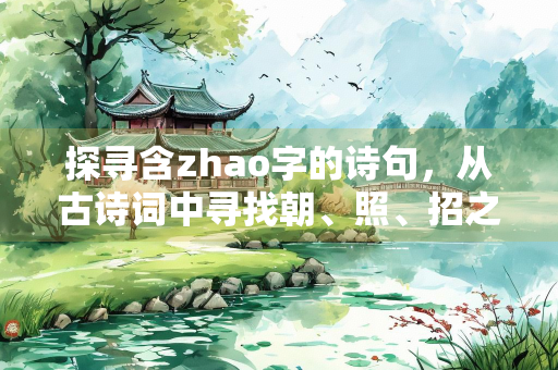 探寻含zhao字的诗句，从古诗词中寻找朝、照、招之美