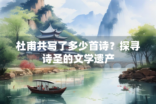 杜甫共写了多少首诗？探寻诗圣的文学遗产