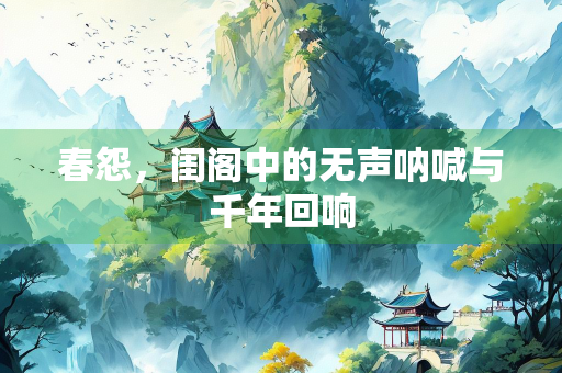 春怨，闺阁中的无声呐喊与千年回响