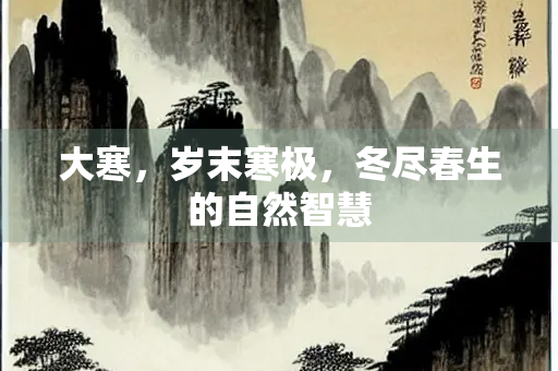 大寒，岁末寒极，冬尽春生的自然智慧