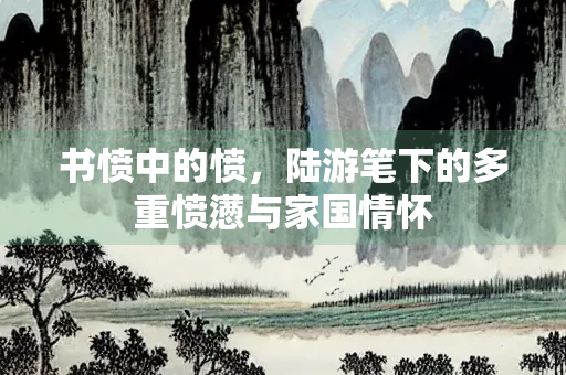 书愤中的愤，陆游笔下的多重愤懑与家国情怀