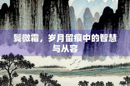 鬓微霜，岁月留痕中的智慧与从容
