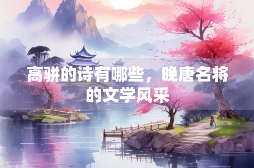 高骈的诗有哪些，晚唐名将的文学风采