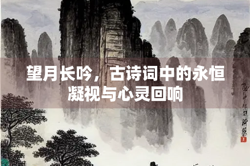 望月长吟，古诗词中的永恒凝视与心灵回响