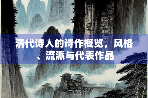 清代诗人的诗作概览，风格、流派与代表作品
