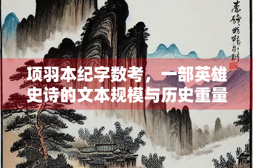 项羽本纪字数考，一部英雄史诗的文本规模与历史重量