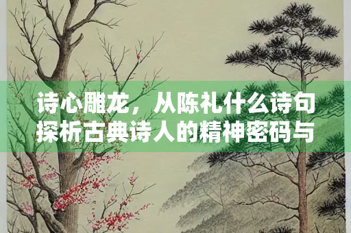 诗心雕龙，从陈礼什么诗句探析古典诗人的精神密码与创作哲思