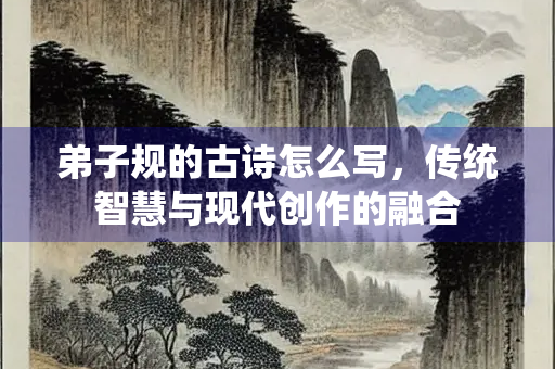 弟子规的古诗怎么写，传统智慧与现代创作的融合