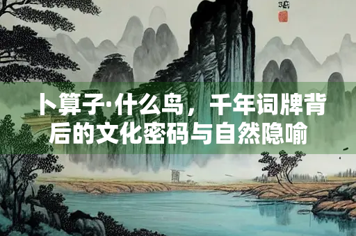 卜算子·什么鸟，千年词牌背后的文化密码与自然隐喻