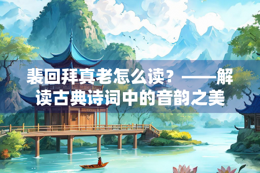 裴回拜真老怎么读？——解读古典诗词中的音韵之美