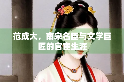 范成大，南宋名臣与文学巨匠的官宦生涯
