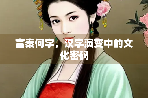 言秦何字，汉字演变中的文化密码