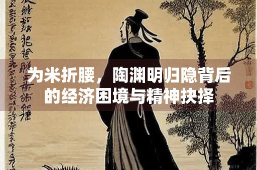 为米折腰，陶渊明归隐背后的经济困境与精神抉择