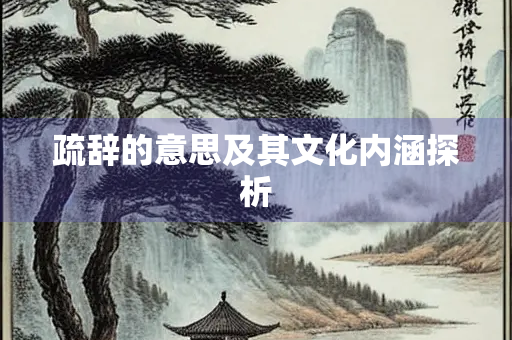 疏辞的意思及其文化内涵探析