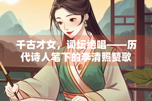 千古才女，词坛绝唱——历代诗人笔下的李清照赞歌