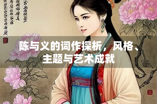 陈与义的词作探析，风格、主题与艺术成就