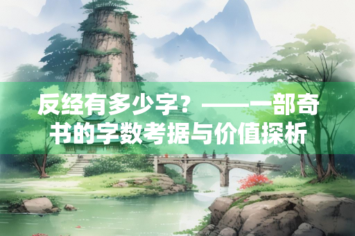 反经有多少字？——一部奇书的字数考据与价值探析