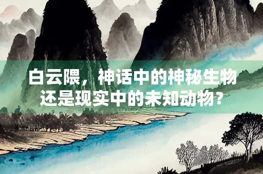 白云隈，神话中的神秘生物还是现实中的未知动物？