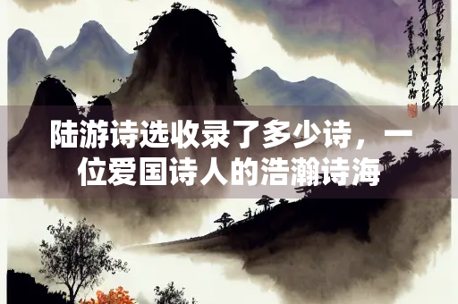 陆游诗选收录了多少诗，一位爱国诗人的浩瀚诗海