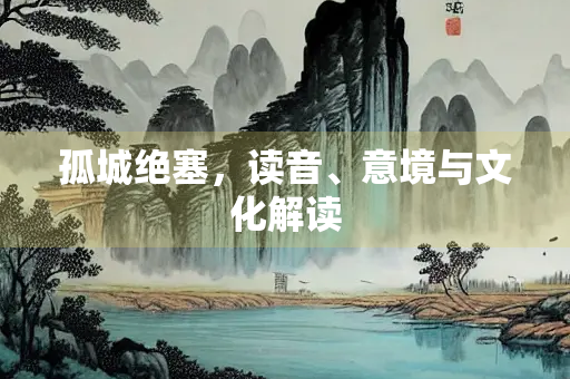 孤城绝塞，读音、意境与文化解读
