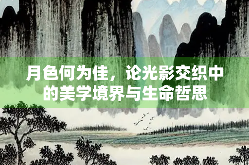 月色何为佳，论光影交织中的美学境界与生命哲思