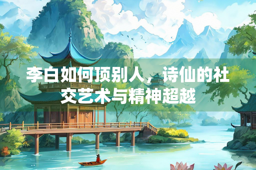 李白如何顶别人，诗仙的社交艺术与精神超越