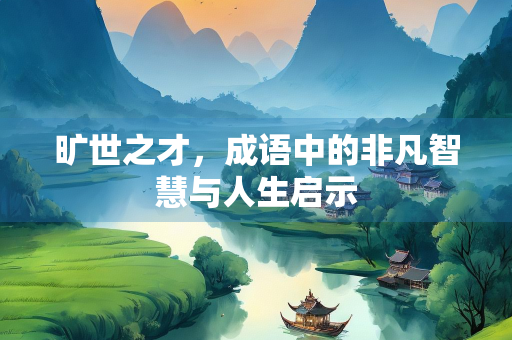 旷世之才，成语中的非凡智慧与人生启示