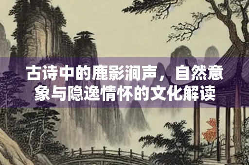 古诗中的鹿影涧声，自然意象与隐逸情怀的文化解读