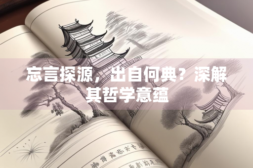 忘言探源，出自何典？深解其哲学意蕴