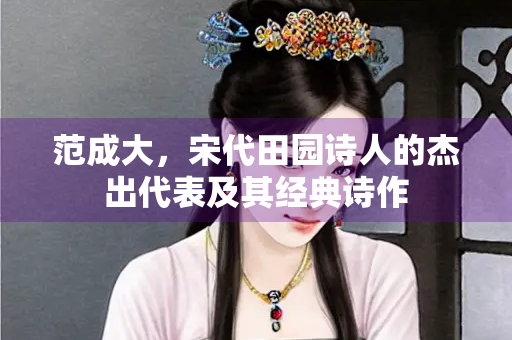 范成大，宋代田园诗人的杰出代表及其经典诗作