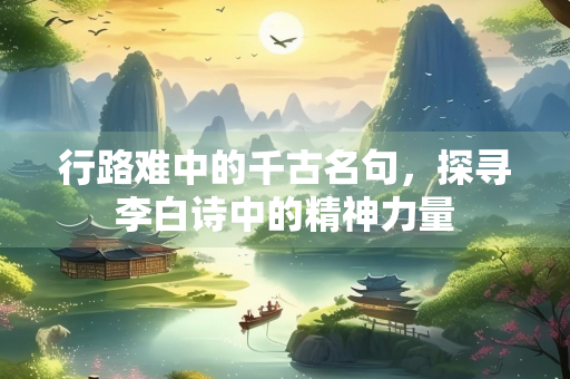 行路难中的千古名句，探寻李白诗中的精神力量