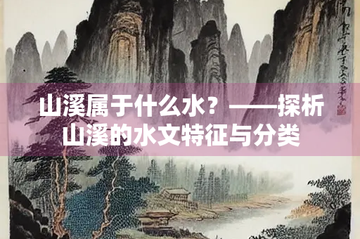 山溪属于什么水？——探析山溪的水文特征与分类