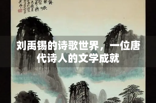 刘禹锡的诗歌世界，一位唐代诗人的文学成就
