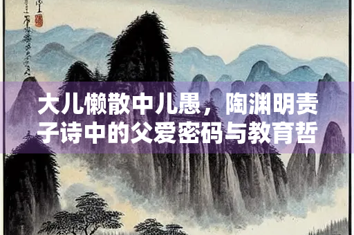 大儿懒散中儿愚，陶渊明责子诗中的父爱密码与教育哲思