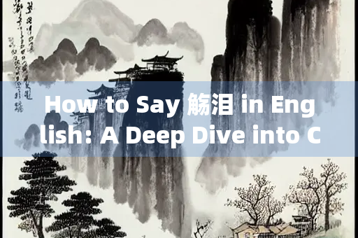 How to Say 觞泪 in English: A Deep Dive into Cultural and Linguistic Nuances