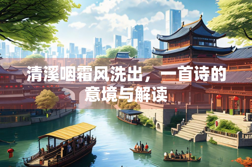清溪咽霜风洗出，一首诗的意境与解读