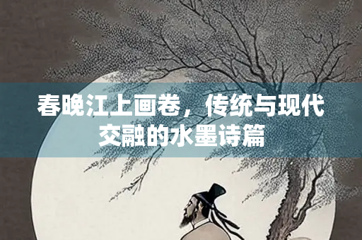春晚江上画卷，传统与现代交融的水墨诗篇