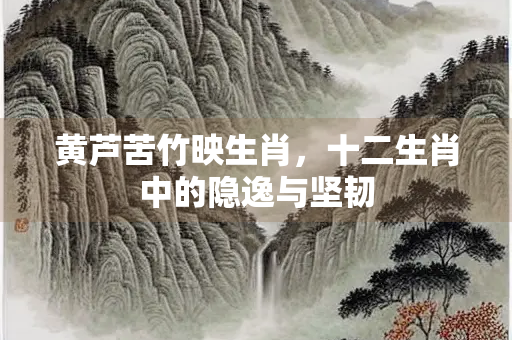 黄芦苦竹映生肖，十二生肖中的隐逸与坚韧