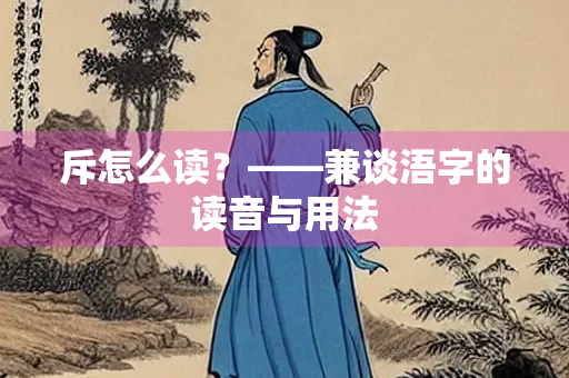 斥怎么读？——兼谈浯字的读音与用法