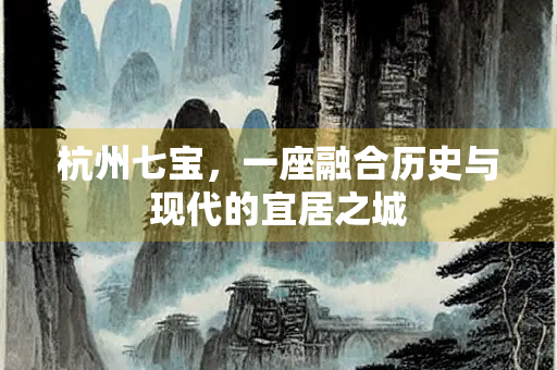 杭州七宝，一座融合历史与现代的宜居之城