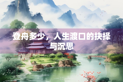 登舟多少，人生渡口的抉择与沉思