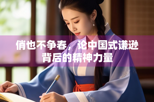 俏也不争春，论中国式谦逊背后的精神力量
