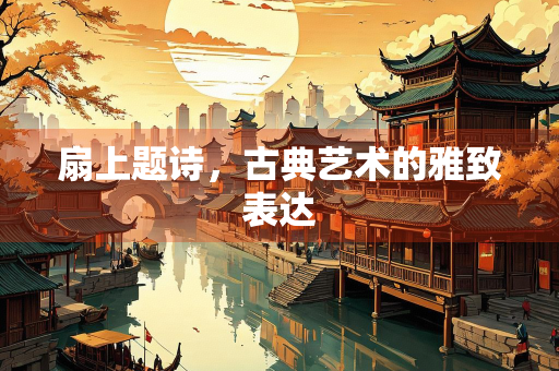 扇上题诗，古典艺术的雅致表达