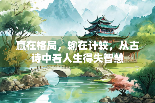 赢在格局，输在计较，从古诗中看人生得失智慧