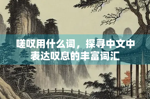 嗟叹用什么词，探寻中文中表达叹息的丰富词汇